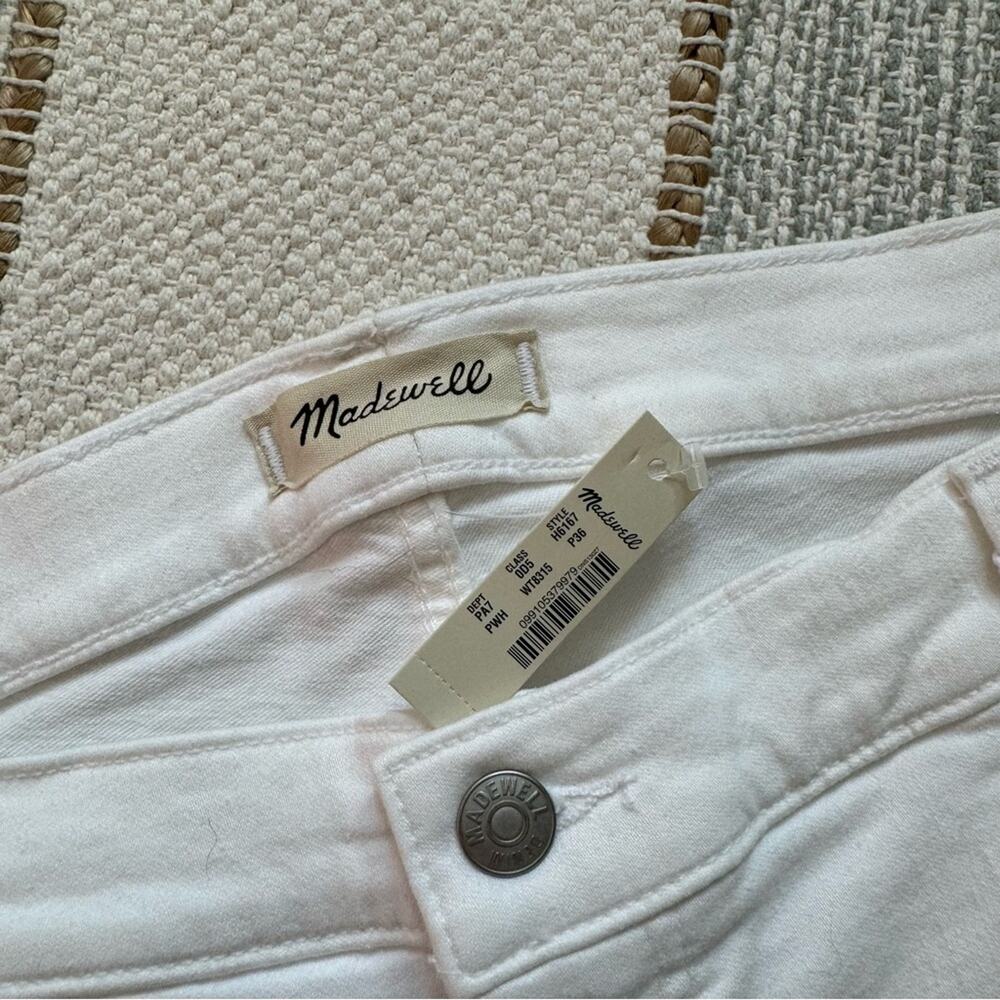 Madewell Petite 9" Mid-Rise Skinny Jeans in Pure White Women’s Size 36 P - Picture 7 of 13